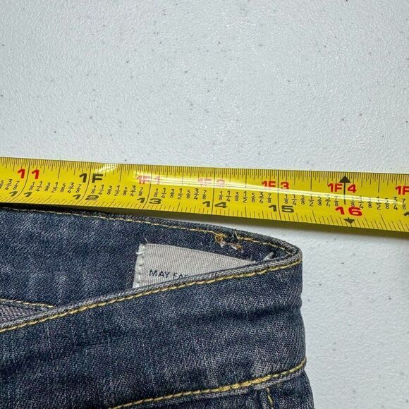 BCBG MAXAZRIA‎ Jeans Womens 28 Blue Denim May Fashion Slim Live Edge Hem 30"x29" - Picture 12 of 15